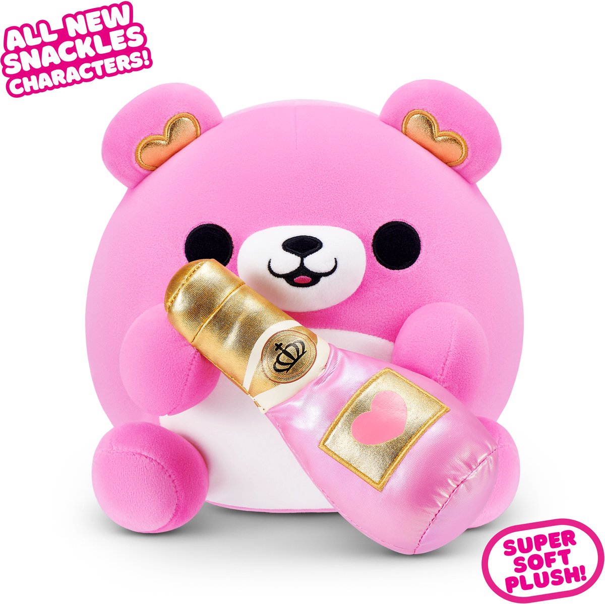 Snackles Valentines Edition 8-Zoll-Plüsch (Bär mit Champagner)