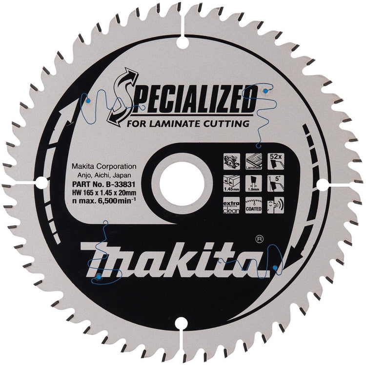 Makita - Speziallaminat - Handkreissägeblatt - 136 165 190 mm