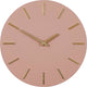Mica Dekorationen Wanduhr – Roségold – D36 cm – Aluminium – Wanduhr – rund