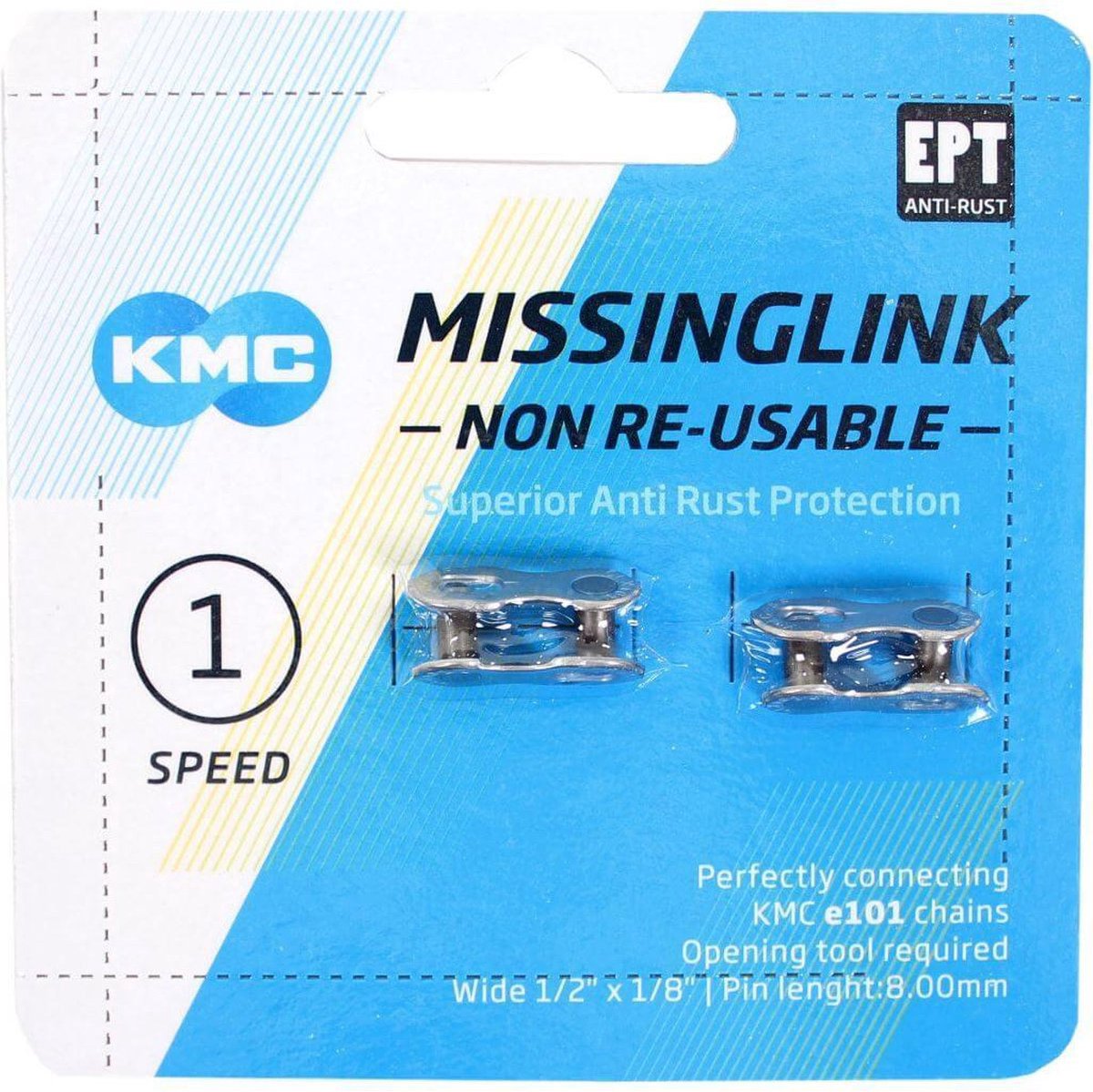 KMC Verbindungsglied MissingLink e101NR EPT Silber Single v(2)