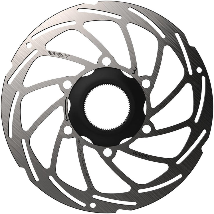 BBB Cycling Scheibenbremse Center Stop Center Lock Bremsscheibe BBS-121 – Silber – 160 mm