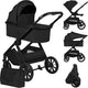 Lionelo Layla 2 in 1 Premium Kinderwagen – Kinderwagenaufsatz bis 4 Jahre (22 kg) – Airydots-Matratze – Panorama-3D-Belüftung – große All-Terrain-Räder – Memory-Tasten – Magnetschnalle – inklusive Tasche, Regenschutz, Moskitonetz