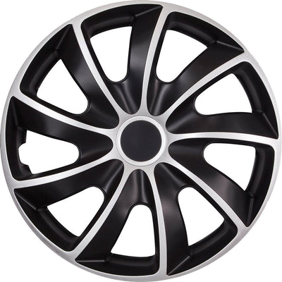 Quad Nrm Bicolor Radkappen 17 – 4er-Set – Schwarz mit Silber
