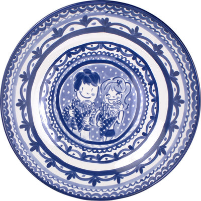 Blond Amsterdam delft blond - Schüssel - ø 36 cm - blau