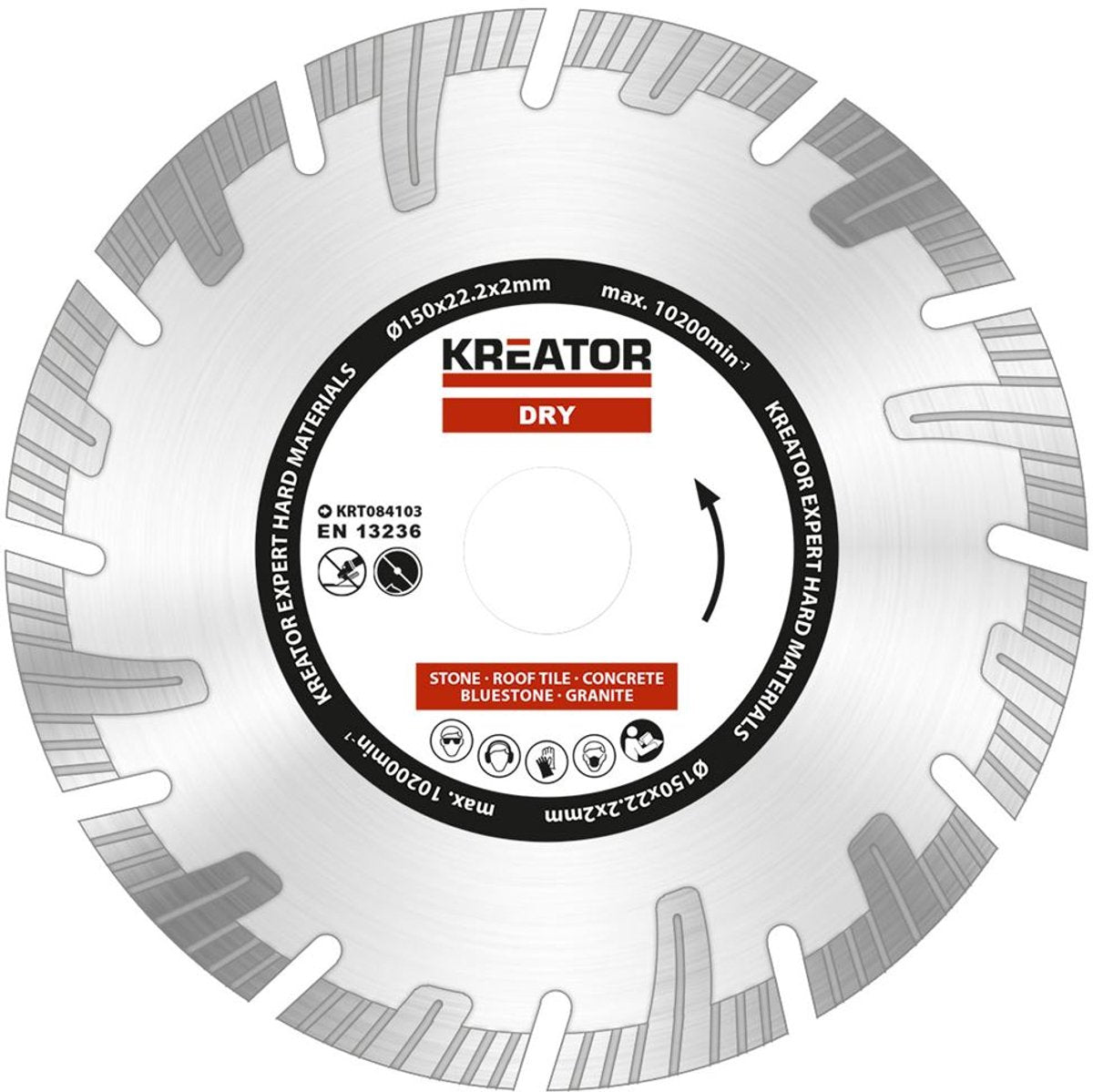 Kreator krt084103 Diamantscheiben-Set – ø150 mm
