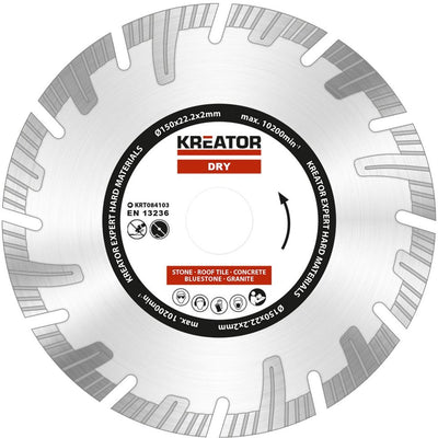 Kreator krt084103 Diamantscheiben-Set – ø150 mm