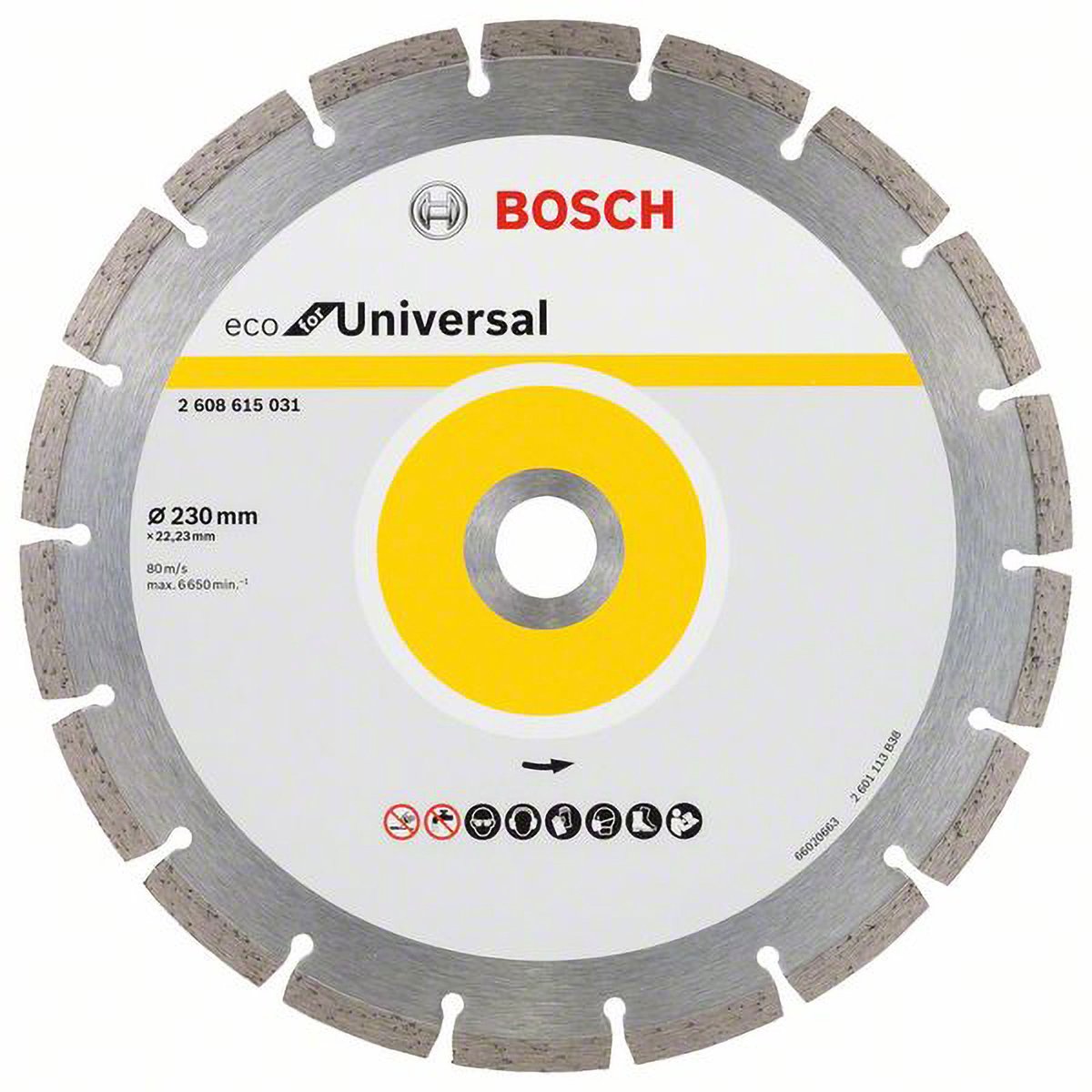 Bosch blaue Diamantscheibe Universal Bosch Line 230 x 22, 23 x 2,6 x 7 – 2608615031