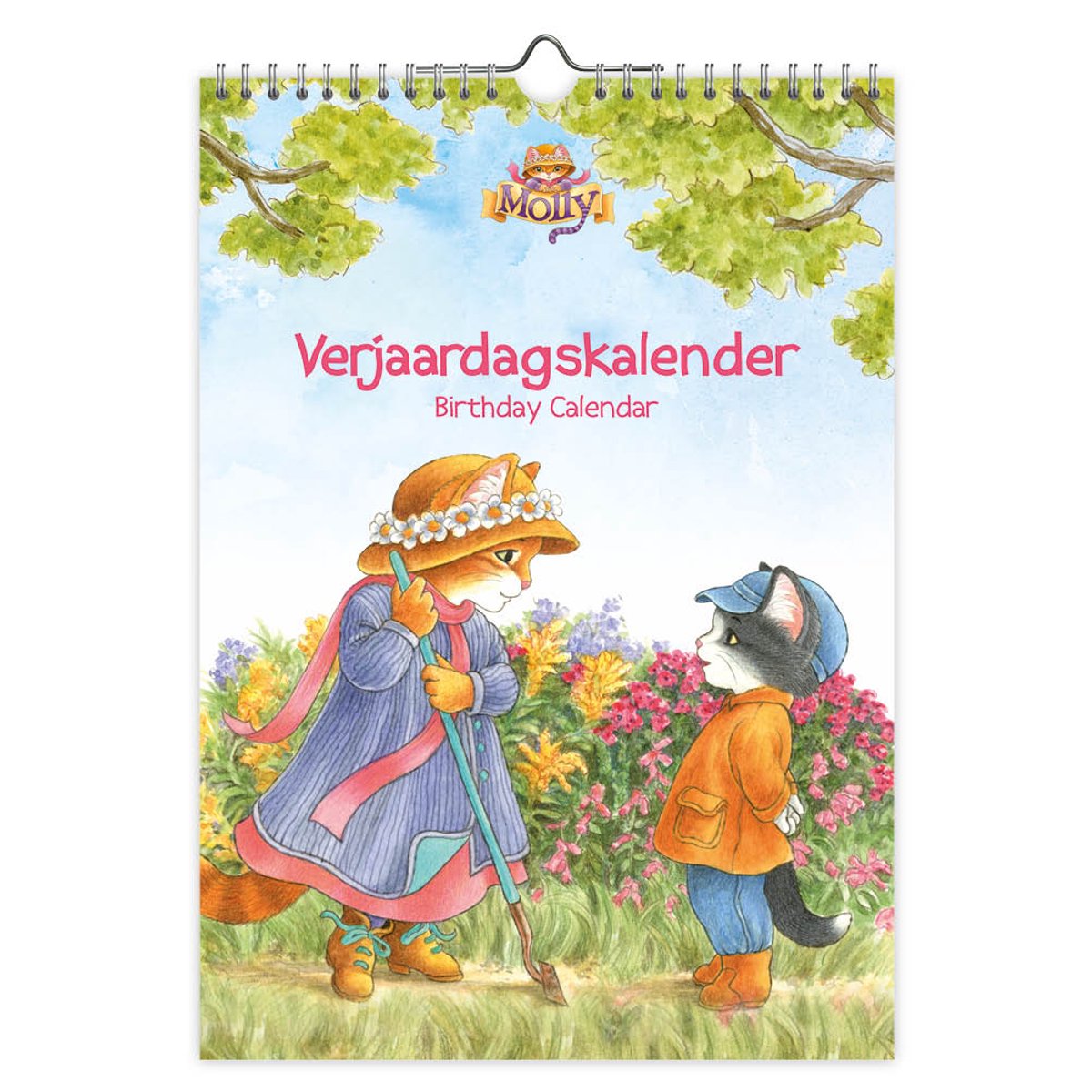 Comello Franciens Katzen A4 Geburtstagskalender Mollie
