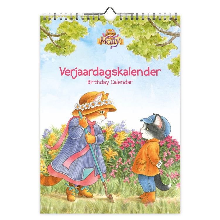 Comello Franciens Katzen A4 Geburtstagskalender Mollie