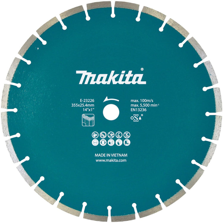 Makita e-23226 Diamant-Trennscheibe Durchmesser 355 mm Bohrungsdurchmesser 25,4 mm 1 Stück(e)