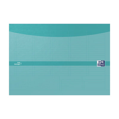 Oxford Task Manager Wochenplaner, A4, 60 Blatt, Aqua-Notizbuch für Aufgaben