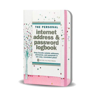Peter Pauper Logbuch Internetadresse Passwort Baum der Herzen
