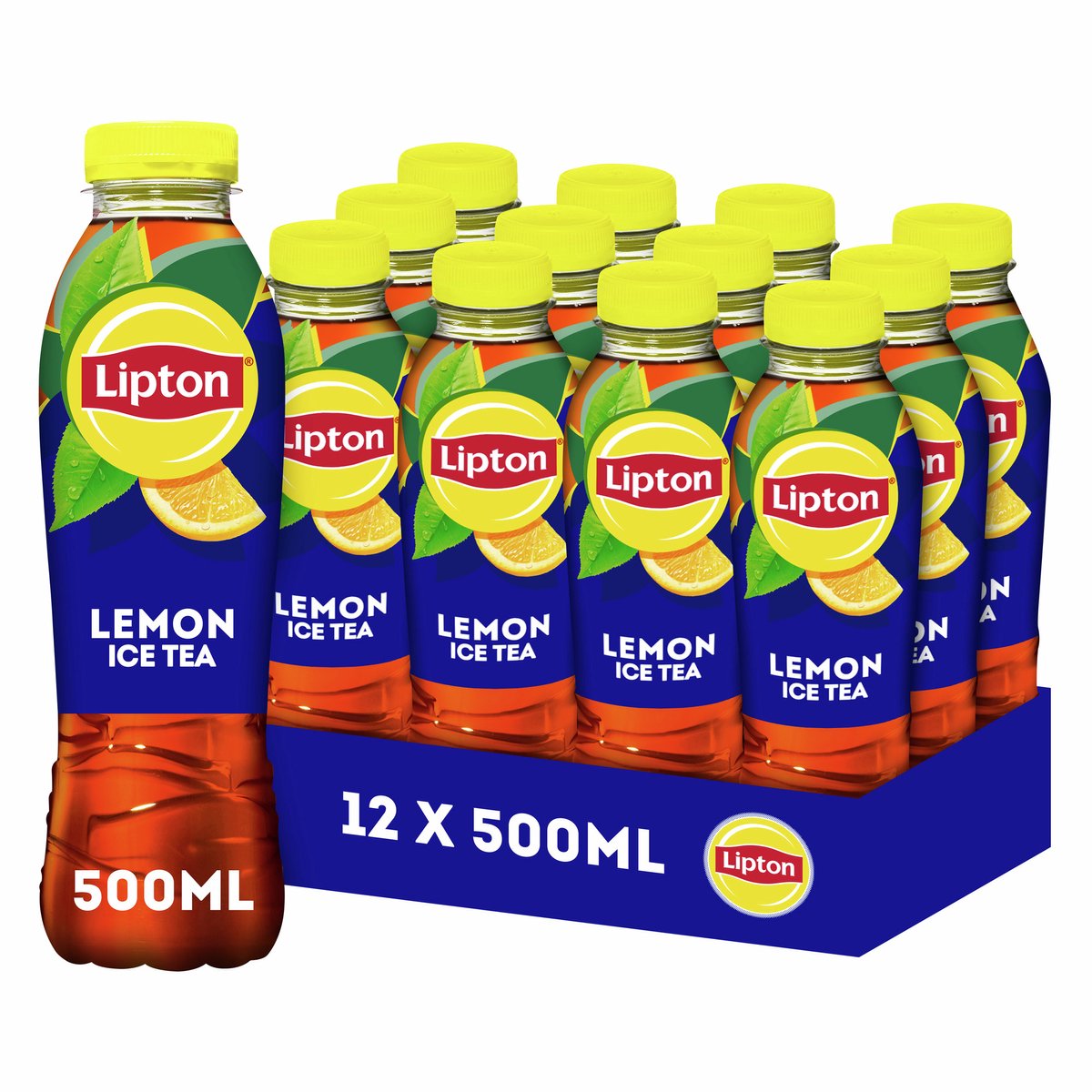 Lipton Eistee Zitrone mit Kohlensäure, Kappe (12x 50cl)
