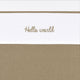 Meyco Baby Hello World Bettlaken – Taupe – 100 x 150 cm – 0,3 Tog