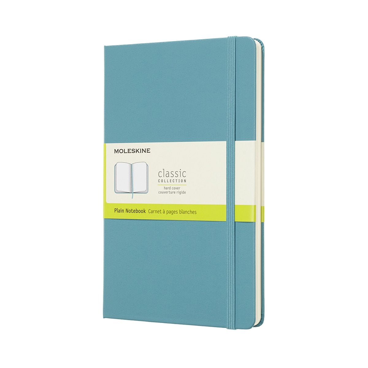 Klassisches Moleskine-Notizbuch – groß – Hardcover – leer – Riffblau