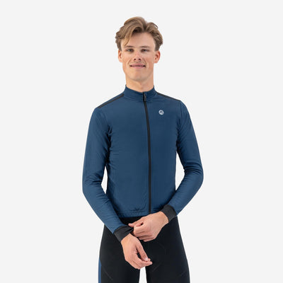 Rogelli Core Fahrradshirt Herren Langarm - Radshirt - Comfort Fit - Blau - Größe L