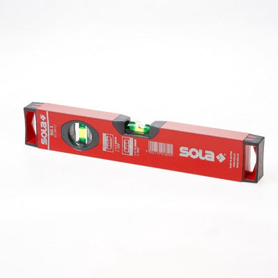 Sola Aluminium-Wasserwaage X-Profil Bigx30, 30 cm 2 Libellen 0,50 mm m rot – 01370301 – 01370301