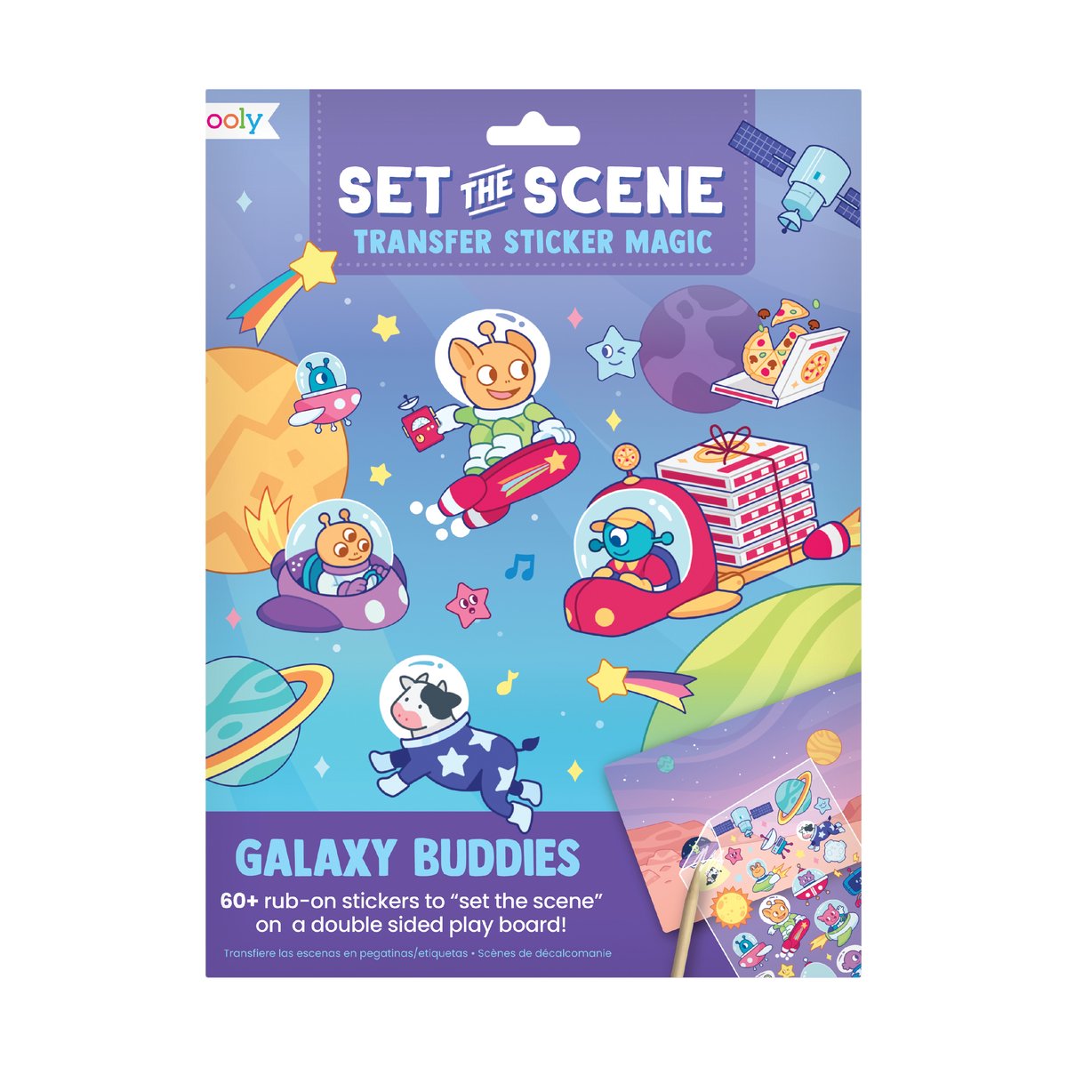 Ooly – Bühne bereiten – magische Transferaufkleber – Galaxy Buddies