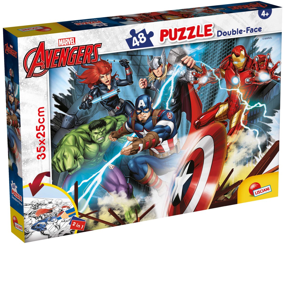 Lisciani Marvel Puzzle Df M-Plus 48 Avengers