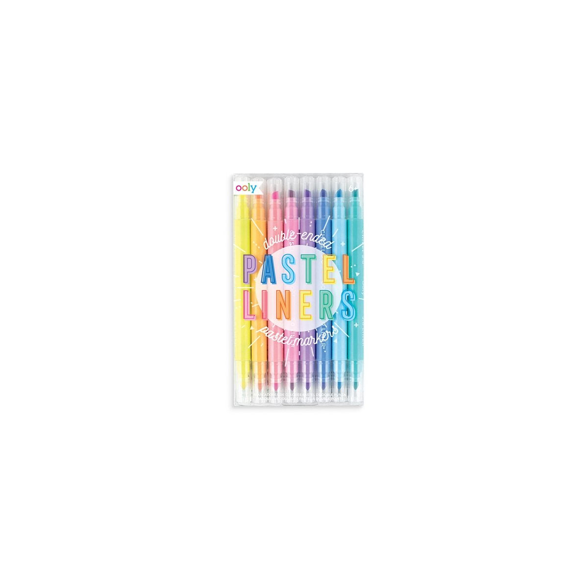 Ooly – Pastell-Liner – doppelseitige pastellfarbene Marker – 8 Stück