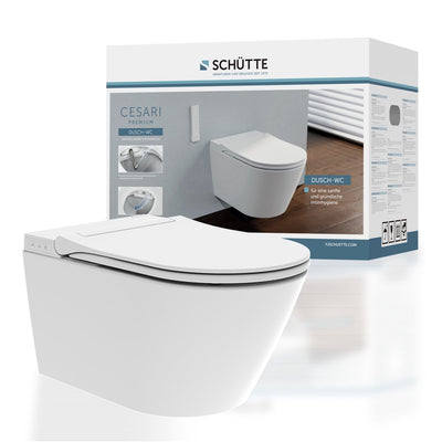 Schütte Schütte Cesari Premium Dusch-WC, spülrandlos, mit schlankem WC-Sitz – 93100