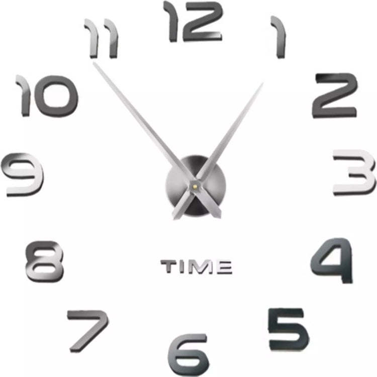Ruhhy DIY-Wanduhr – verstellbare Größe 60–130 cm – moderner Spiegeleffekt