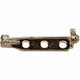 Creativ Company Broochpeld Silber -plattiert 25mm, 10st.