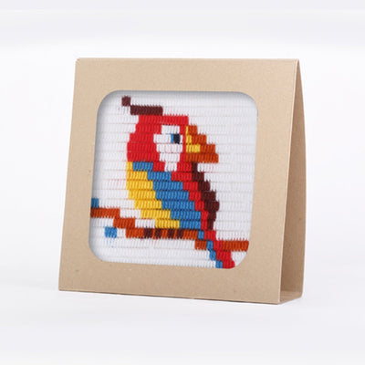 Sozo - Nadelspitzen-Stickset - Papagei