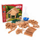 Teifoc® Baukasten – Haus mit Dachziegeln – 200 Teile – echte Mini-Steine mit Zement, Schüssel und Kelle – Bausatz für Kinder ab 6 Jahren
