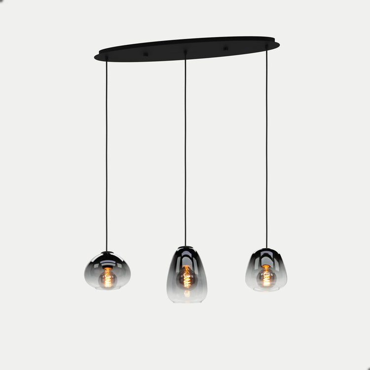 Eglo Aguilares Hängelampe – E27 – 84 cm – Glas – Schwarz