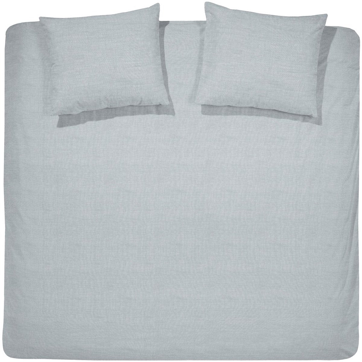 Cinderella Lyn Bettbezug – Doppelbett – Baumwolle – Einzelbetten – 240 x 200 x 220 cm – hellgrau + 2 Kissenbezüge 60 x 70