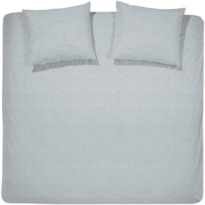 Cinderella Lyn Bettbezug – Doppelbett – Baumwolle – Einzelbetten – 240 x 200 x 220 cm – hellgrau + 2 Kissenbezüge 60 x 70