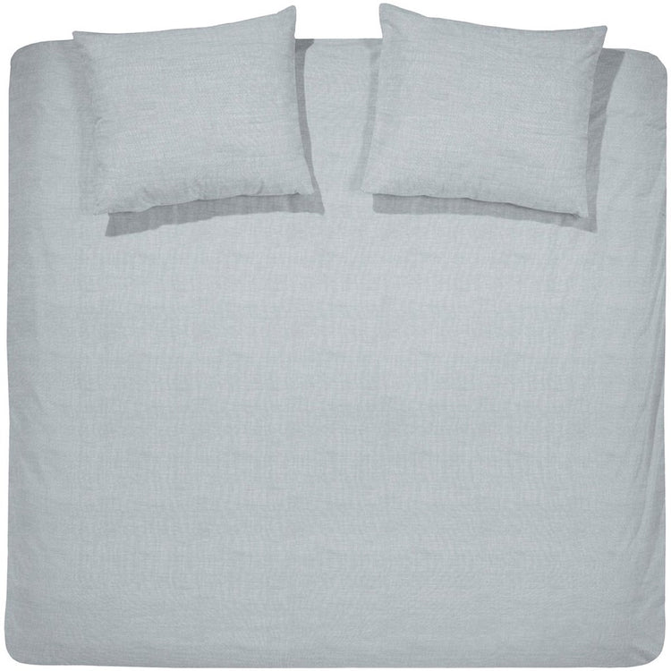 Cinderella Lyn Bettbezug – Doppelbett – Baumwolle – Einzelbetten – 240 x 200 x 220 cm – hellgrau + 2 Kissenbezüge 60 x 70
