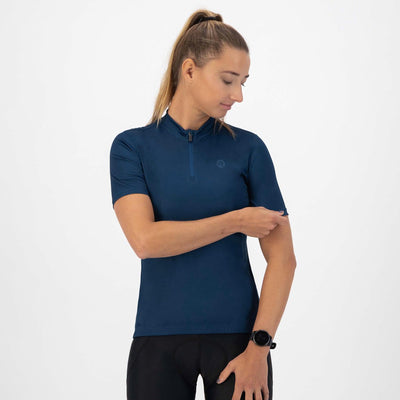 Rogelli Core Radtrikot Damen – Kurzarm – Radtrikot – Blau – Größe L