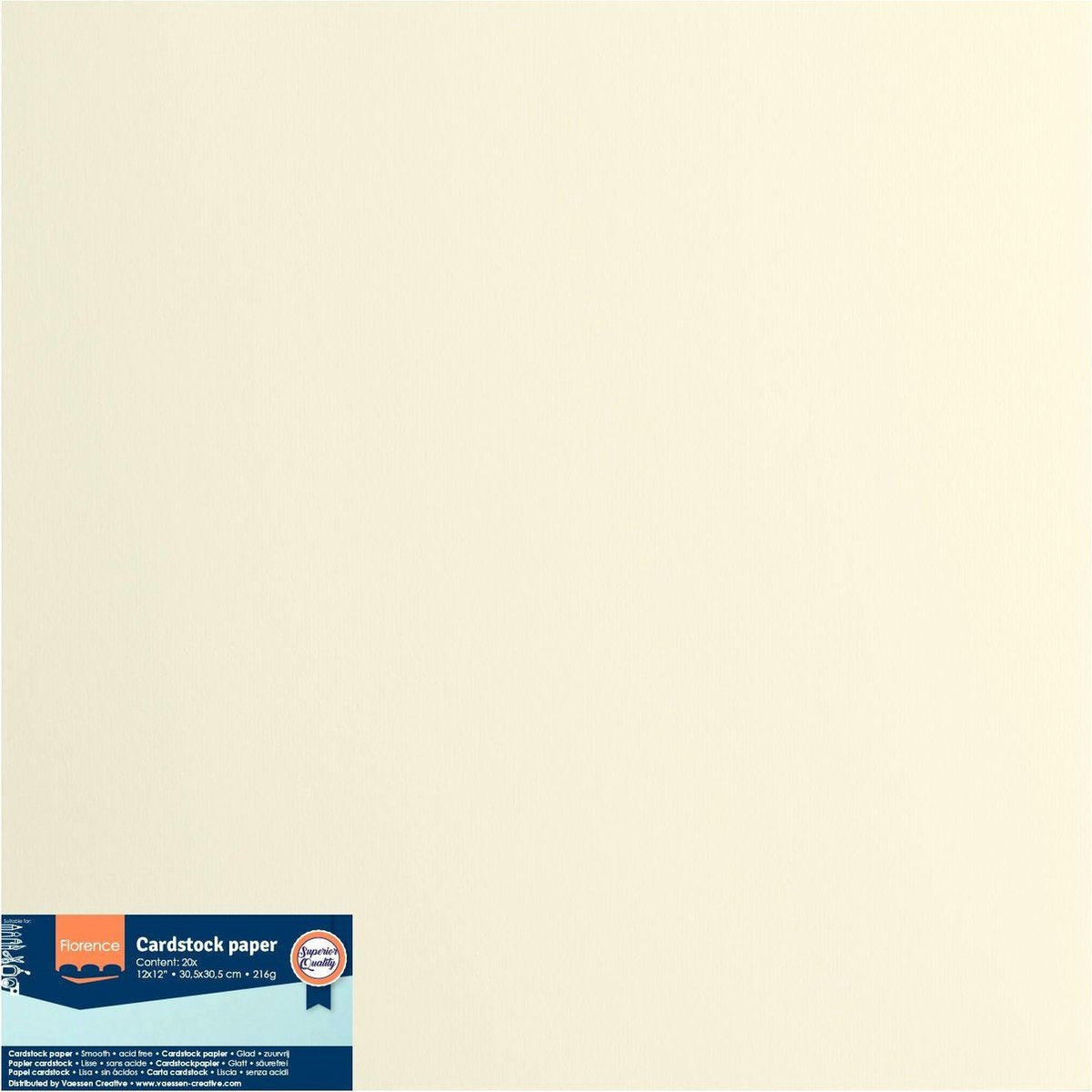 Florenz-Karton – Bast – 305 x 305 mm – glatte Textur – 216 g
