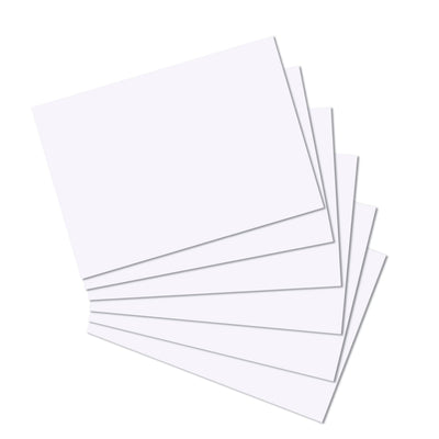Herlitz Karteikarten - A4 - blanko - weiß - 100 Stück