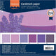 Florence Vaessen Creative Cardstock, stabiles Kartonpapier 216 g – Lila, 24 Stück. 30,5 x 30,5 cm