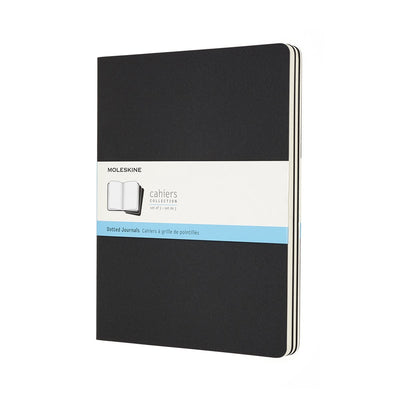 Moleskine Cahier-Tagebücher – extra groß – gepunktet – schwarz – 3er-Set