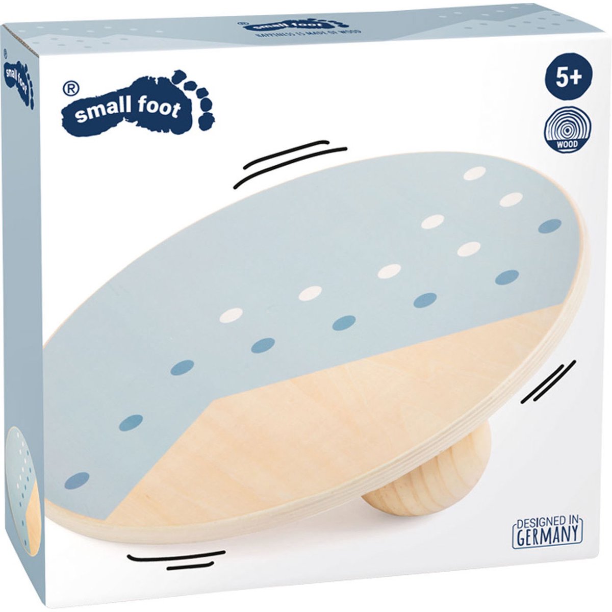 Kleiner Fußholzballe Blau