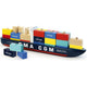 Vilac Containerschiff-Blöcke – 40 cm lang – 34 Holzcontainer