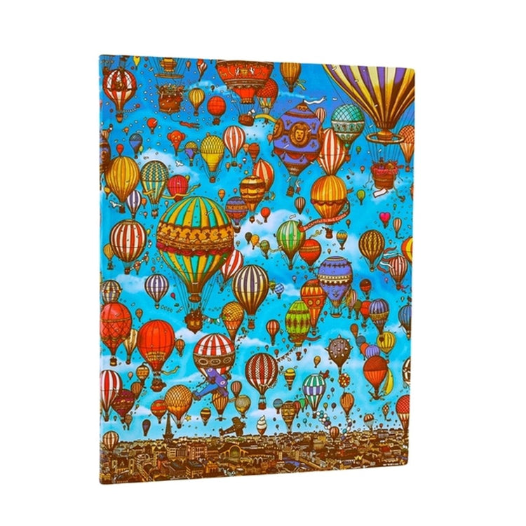 Paperblanks-Ballonfestival „Pierre das Labyrinth – Detektiv“, Softcover, Flexis, ultra-ungefüttertes Gummiband, 176 Seiten, 100 g/m²