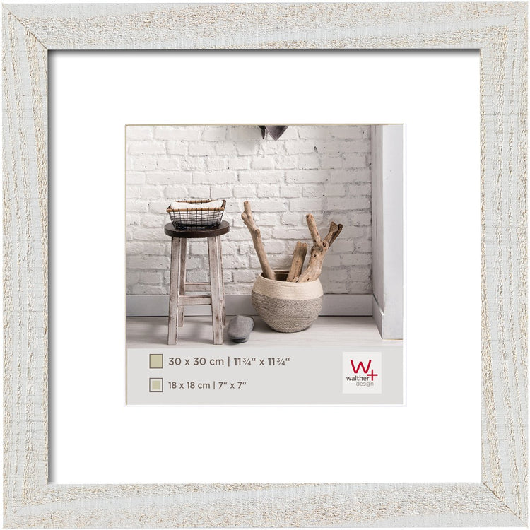 Walther Home - Holzrahmen - Fotogröße 30x30 cm - Polarweiß