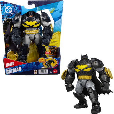 Mattel DC Premier Actionfigur mit Sound-Licht-Mecha-Anzug Batman 18 cm Actionfigur