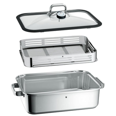 WMF vitalis - Dampfbratpfanne - 6,5 Liter - Edelstahl - Induktion - mit Deckel - Multifunktional