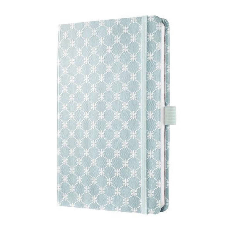 Sigel Notizbuch – Jolie Beauty – A5 – Hellblau – Hardcover – 174 Seiten – 80 Gramm – Linie – SI-JN309