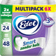 Edet Smart Toilettenpapier – 3-lagig – 24 Maxi-Rollen ohne Hülle = 48 Rollen