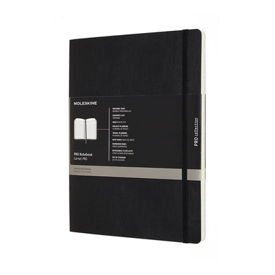 Professionelles Moleskine-Notizbuch – extra groß – Softcover – schwarz