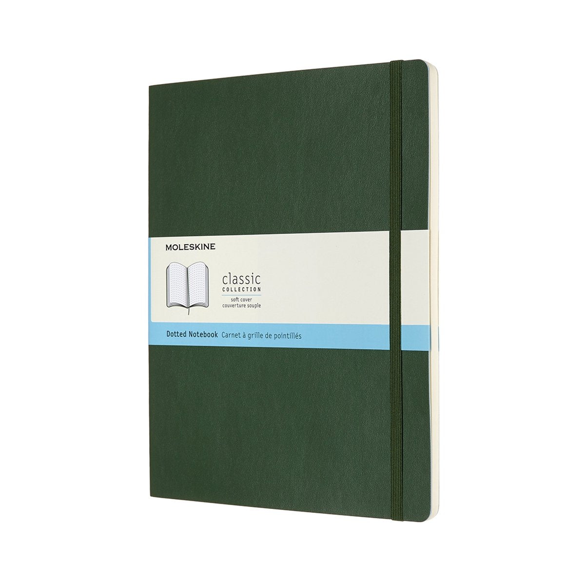 Klassisches Moleskine-Notizbuch – extra groß – Softcover – gepunktet – Myrtengrün