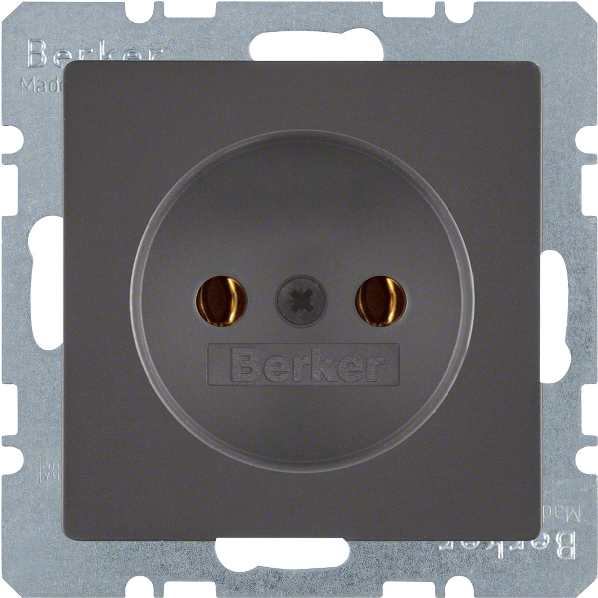 Berker q1 Einbau-Wandsteckdose 1-fach Anthrazit