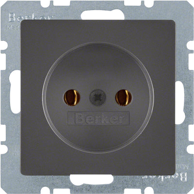 Berker q1 Einbau-Wandsteckdose 1-fach Anthrazit